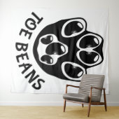 Teenbonen - Black Beans Wandkleed (In Situ (horizontaal))