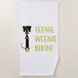 Teenie Weenie Bikini Dachshund Strandlaken