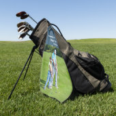 Teening Up Memories Vaders Dag Foto Gift Golfhanddoek (Groen)