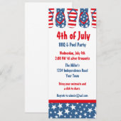 teenslipper Amerika Kaart (Voorkant / Achterkant)