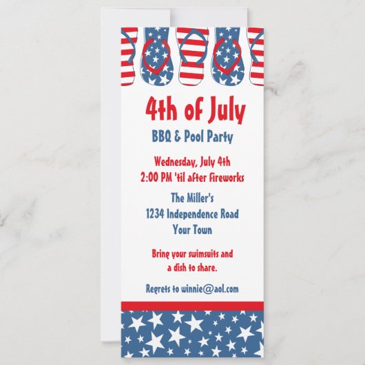 teenslipper Amerika Kaart (Voorkant)