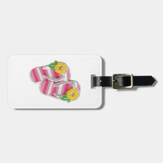 TEENSLIPPER BAGAGELABEL (Voorkant horizontaal)