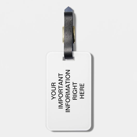 TEENSLIPPER BAGAGELABEL (Achterkant verticaal)