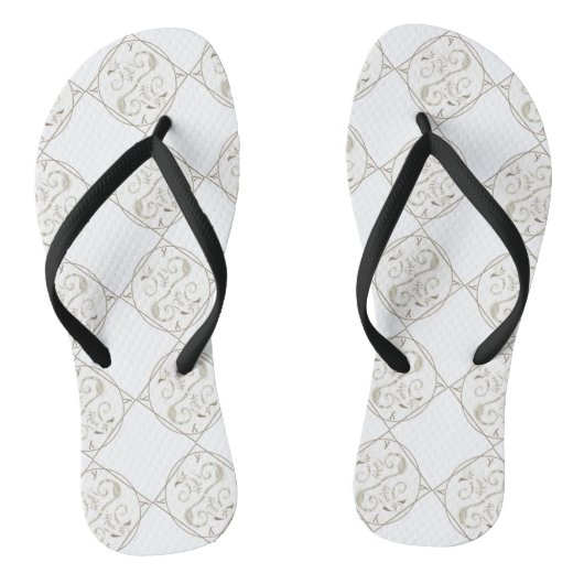 teenslipper van witte yang dragon vrouwen teenslippers (Voetbed)