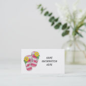 TEENSLIPPER VISITEKAARTJE (Staand voorkant)