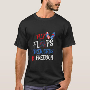 Teenslipper vuurwerk en vrijheid 4 juli vs vl t-shirt