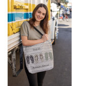 Teenslippers aan boord tote bag