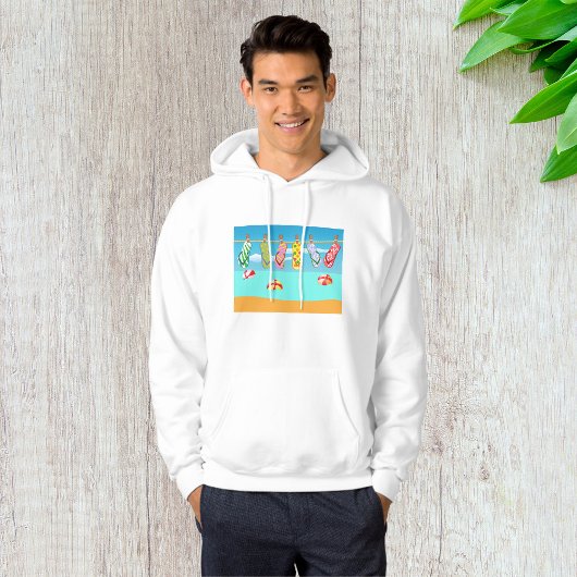 Teenslippers aan het strand hoodie