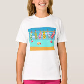Teenslippers aan het strand t-shirt (Voorkant)