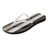 Teenslippers Aardetint Bruin Beige Streep (Schuin)
