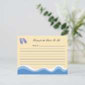 Teenslippers Beach Bridal Recipe Kaart (Staand voorkant)