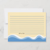 Teenslippers Beach Bridal Recipe Kaart (Achterkant)