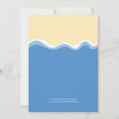 teenslippers Beach Bridal Shower Invitation Kaart (Achterkant)