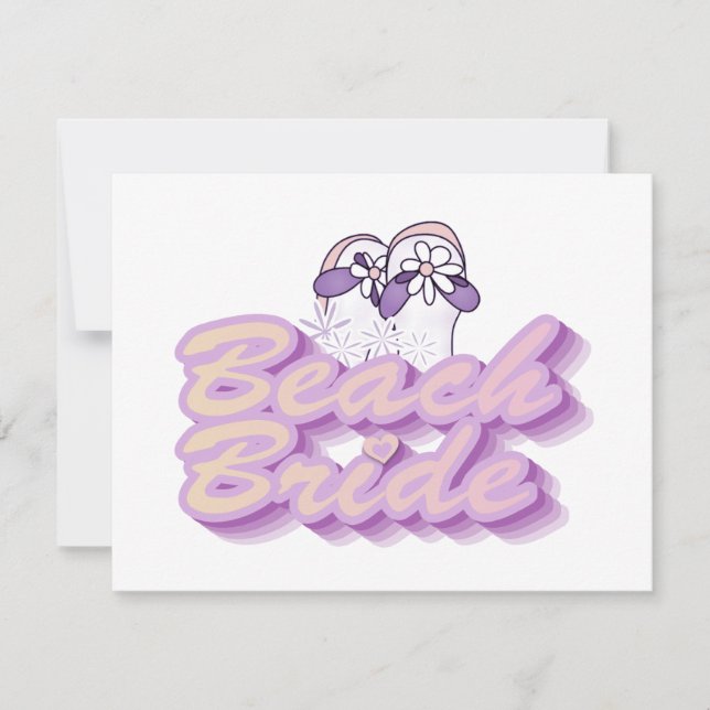 Teenslippers Beach Bride Tshirts en cadeaus (Voorkant)