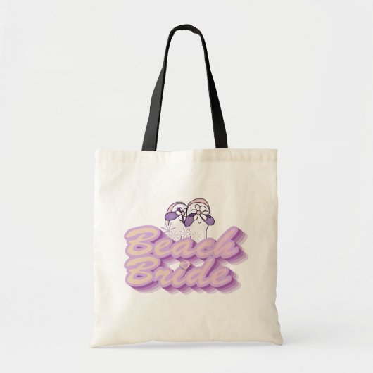 teenslippers Beach Bride Tshirts en cadeaus Tote Bag (Voorkant)