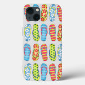 Teenslippers Beach Tropical Whimsical Cute Case-Mate iPhone Case (Achterkant)