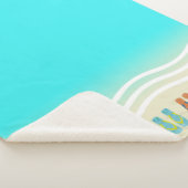 Teenslippers Beach Waves Blauw Sherpa Deken (3/4)