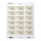 Teenslippers Beach Wedding Adresetiketten Etiket (Full Sheet)