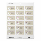 Teenslippers Beach Wedding Adresetiketten Etiket (Full Sheet)