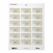 Teenslippers Beach Wedding Adresetiketten Etiket (Full Sheet)