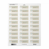 Teenslippers Beach Wedding Adresetiketten Etiket (Full Sheet)