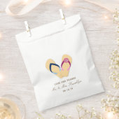Teenslippers Beach Wedding Favor Bag Bedankzakje (Geknipt)