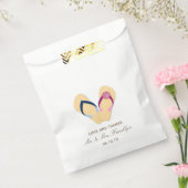 Teenslippers Beach Wedding Favor Bag Bedankzakje (Gezegeld)