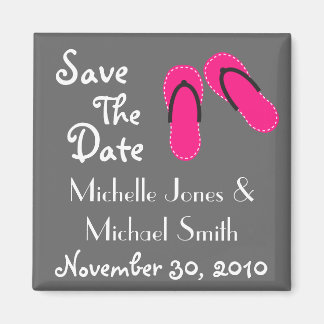 Teenslippers Bewaar de datummagneten (Hot Pink/Bla Magneet