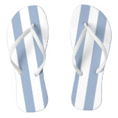 Teenslippers Blauw & Witte Streep (Voetbed)