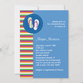 teenslippers Bridal Shower Invitation Kaart