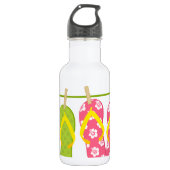 teenslippers ClothesLine Waterfles (Voorkant)