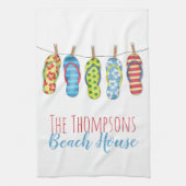 Teenslippers Colorful Personful Beach House Theedoek (Verticaal)