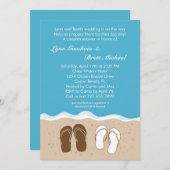 teenslippers Couple's Bridal Shower Invitation Kaart (Voorkant / Achterkant)