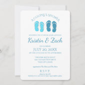 Teenslippers Couple's Shower Kaart (Voorkant)