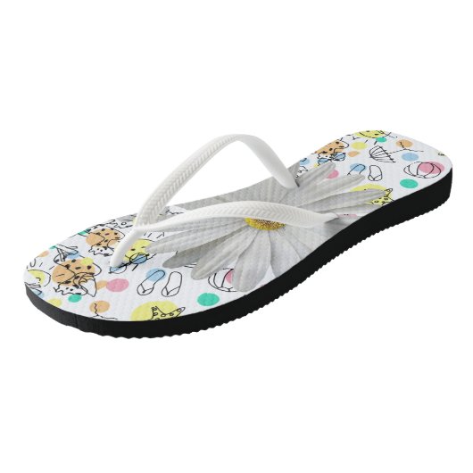 Teenslippers Daisy Summer Beach (Schuin)