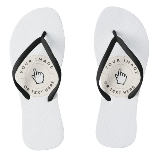 Teenslippers Dunne bandjes - Aangepast (afbeelding (Voetbed)