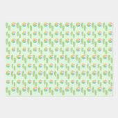 Teenslippers en aanloopbalken met meerdere kleuren inpakpapier vel (Voorkant 2)