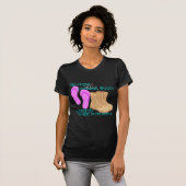 teenslippers en anticonceptiepaarten t-shirt (Voorkant volledig)