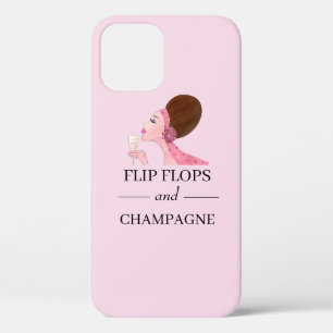 Teenslippers en champagne Case-Mate iPhone case