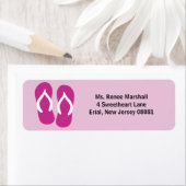 Teenslippers en Jouw tekst aanpassen Etiket (Insitu)