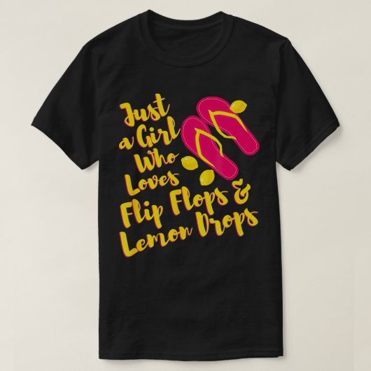 Teenslippers en Lemon drups Summer Palms Lemon Dro T-shirt (Design voorkant)