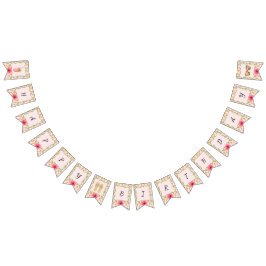 Teenslippers en limonade Happy Birthday Vlaggetjes