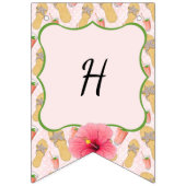 Teenslippers en limonade Happy Birthday Vlaggetjes (Tweede vlag)