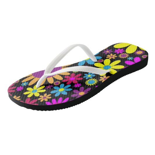 Teenslippers Floral (Schuin)