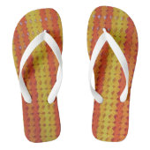 Teenslippers - Geel en Oranje haakpatroon (Voetbed)