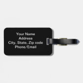 teenslippers gepersonaliseerd bagagelabel (Achterkant horizontaal)