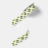 Teenslippers (groen n geel) grosgrain lint (Achterkant)