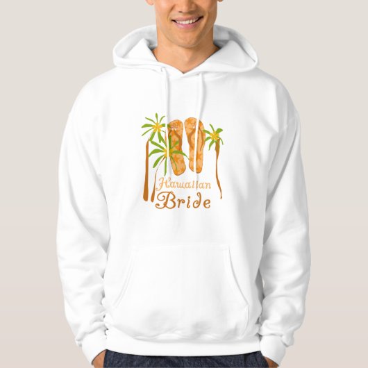 Teenslippers Hawaiian Bride Hoodie (Voorkant)