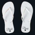 teenslippers - Heart Fab Bride<br><div class="desc">teenslippers voor de Bride! Eenvoudig aan te passen, verander de riemkleuren, enige kleuren, voeg tekst of andere afbeeldingen toe!</div>
