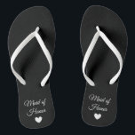 teenslippers - Heart Fab Maid of Honor<br><div class="desc">teenslippers voor de leden van uw Bridal Partij! Eenvoudig aan te passen,  verander de riemkleuren,  enige kleuren,  voeg tekst of andere afbeeldingen toe!</div>